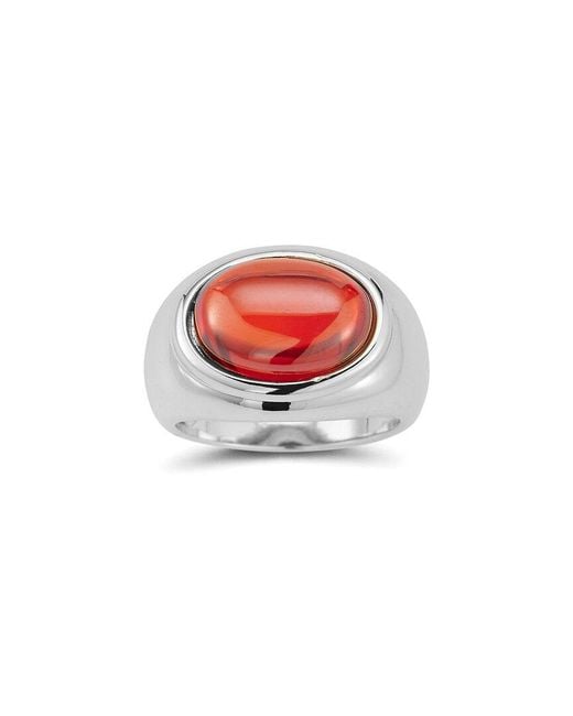 Chloe and Madison White Jewelry Cz Signet Ring