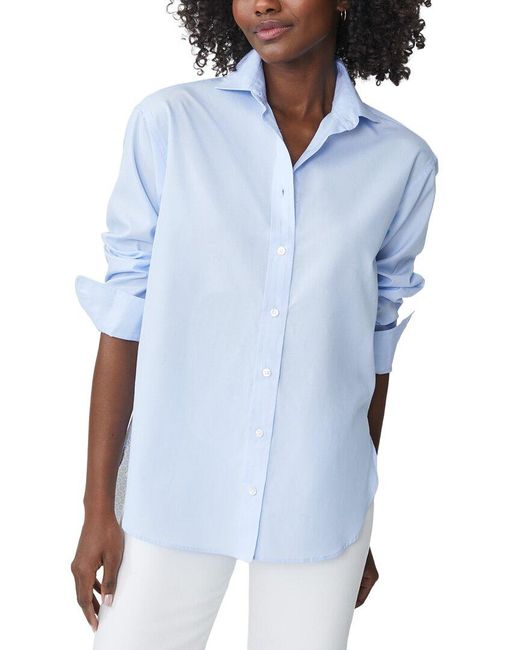 J.McLaughlin Blue Finn Blouse