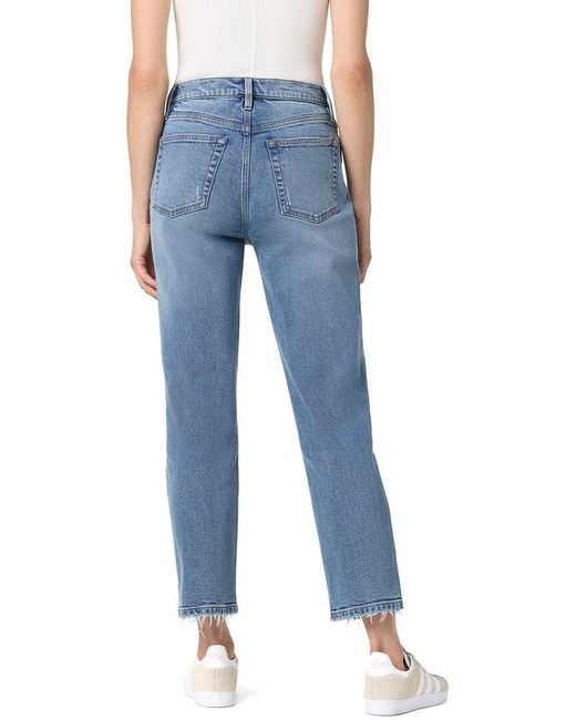 Joe's Jeans Blue Og Straight Ankle + Razor Hem Liberte Jean