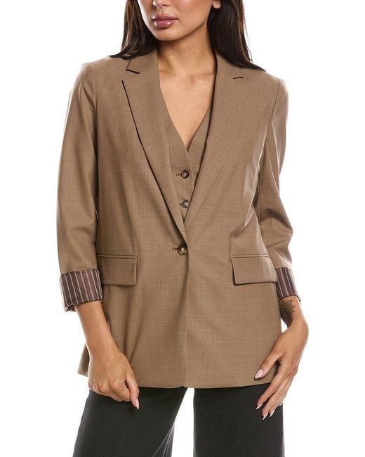 Rag & Bone Natural Jennifer Combo Blazer