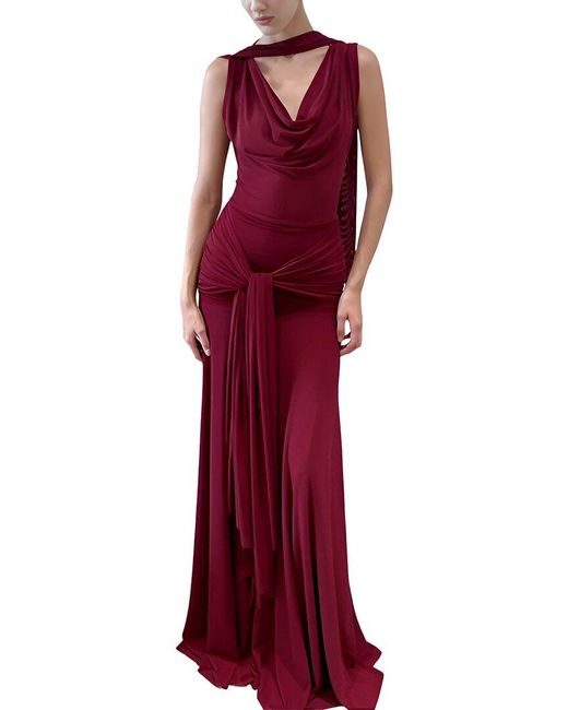 LEBRIN ATELIER Red Maxi Dress