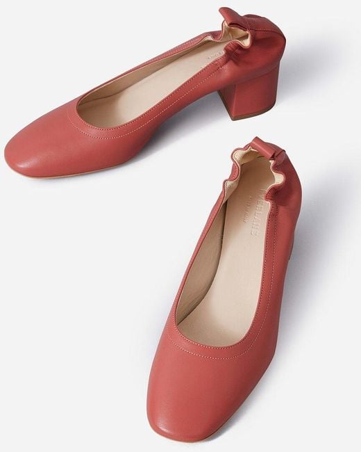Everlane Red The Italian Leather Day Pump