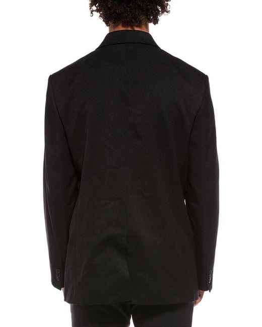 RTA Black Double Breasted Suit Jacket for men