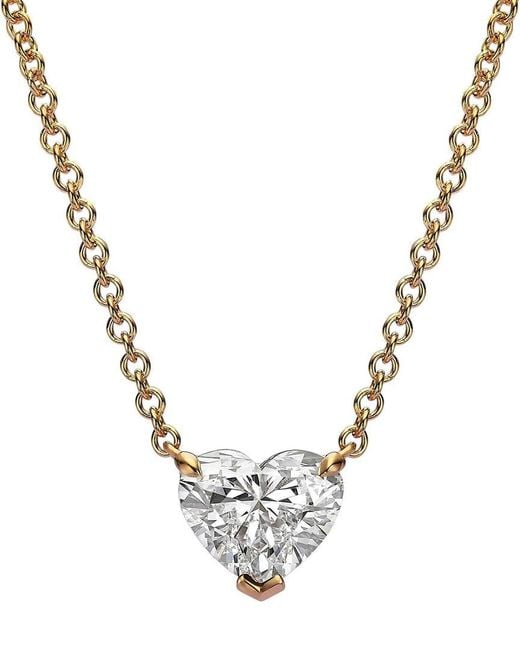 Lab Grown Diamonds Metallic 14k 5.50 Ct. Tw. Lab-grown Diamond Necklace