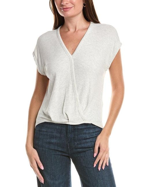 Michael Stars White Jade Top