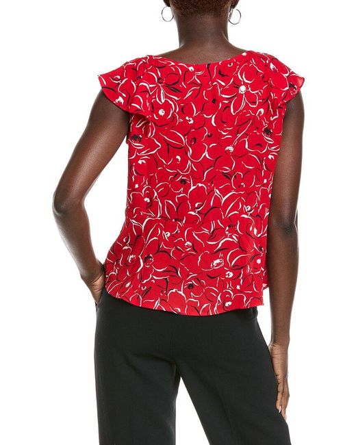 Cabi Red Wink Top