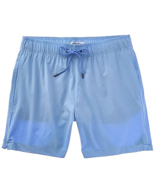 Mr. Swim Blue Chambray Compression Swim Trunk for men