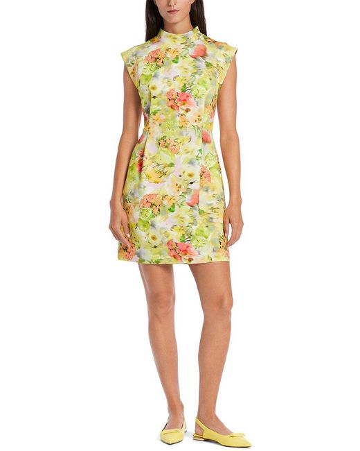 Marc Cain Yellow Sleeveless Mini Dress