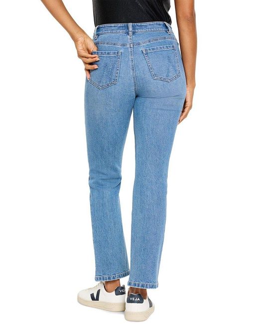 NIC+ZOE Blue Demi Boot Pocket Jean