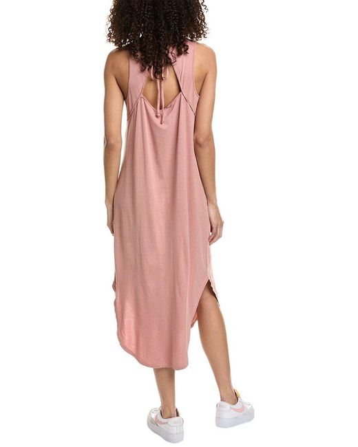 Project Social T Pink Cool & Clean Open Back Tank Dress