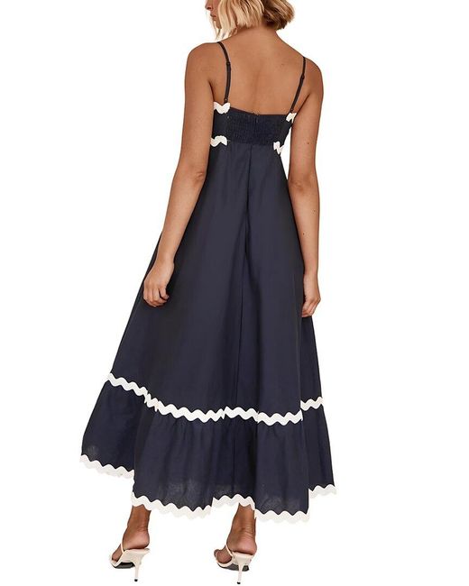 CAMILA BLANCO Blue Midi Dress