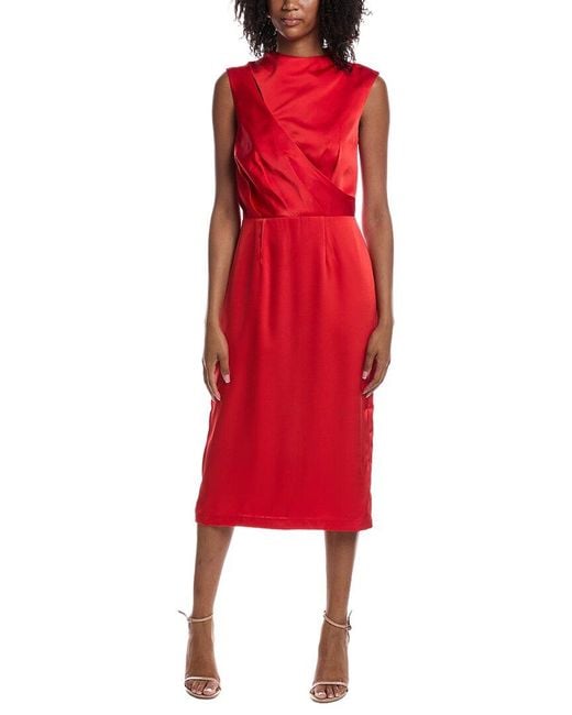 Pascale La Mode Red Midi Dress