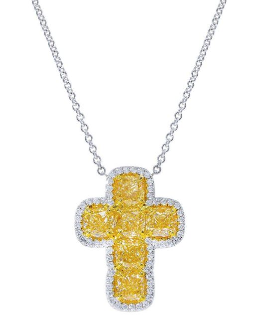 Diana M Metallic Fine Jewelry 18k 6.10 Ct. Tw. Diamond Necklace
