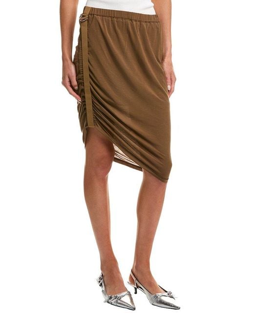 Helmut Lang Brown Mini Skirt