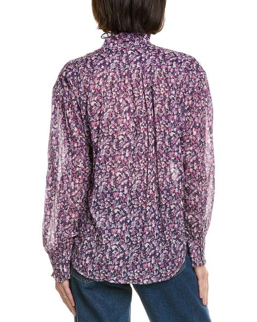 Isabel Marant Purple Isabel Marant Etoile Pamias Top