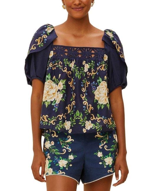 Farm Rio Black Blouse