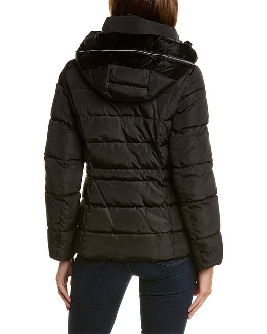 Laundry by Shelli Segal Black Quilted Drawstring Jacket