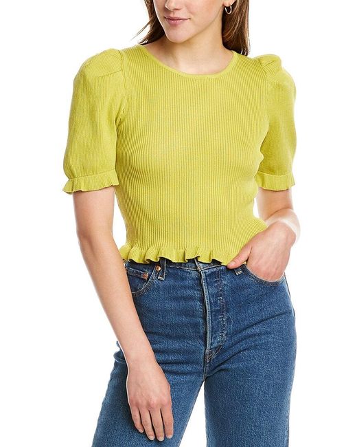 DNT Yellow Tie-back Sweater