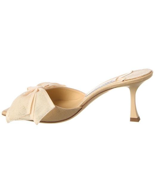 Jimmy Choo Natural Jodi 70 Raffia & Leather Sandal