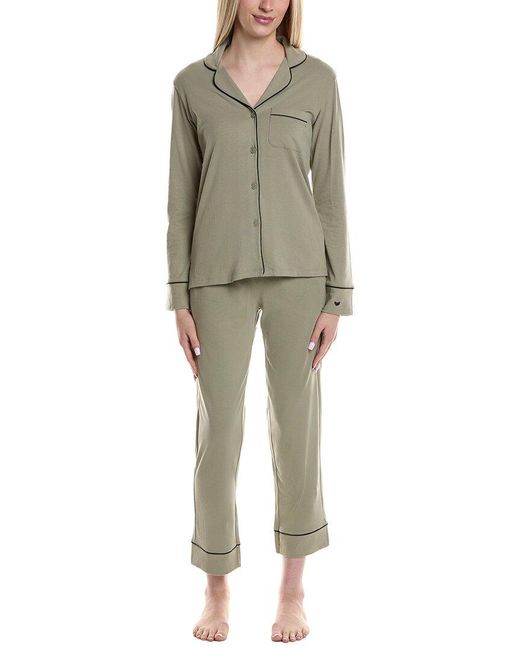 Petite Plume Green X Parachute 2Pc Pajama Set
