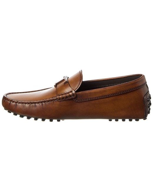 Tod's Brown Gommino Leather Loafer for men