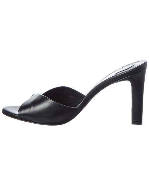Christian Louboutin Black Fanny Slide 85 Leather Sandal
