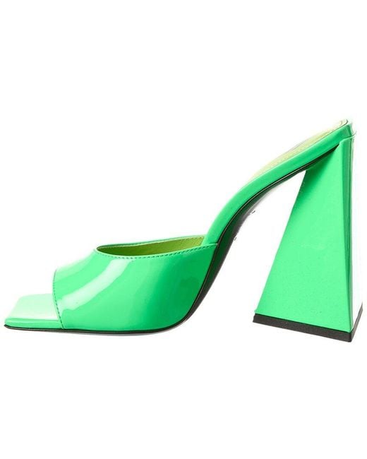 The Attico Green Devon Patent Sandal