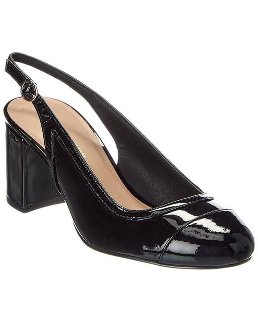 Stuart Weitzman Black Celina 60 Patent Slingback Pump