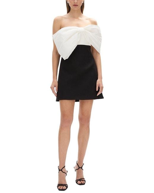 Rachel Gilbert Black Kace A-Line Mini Dress