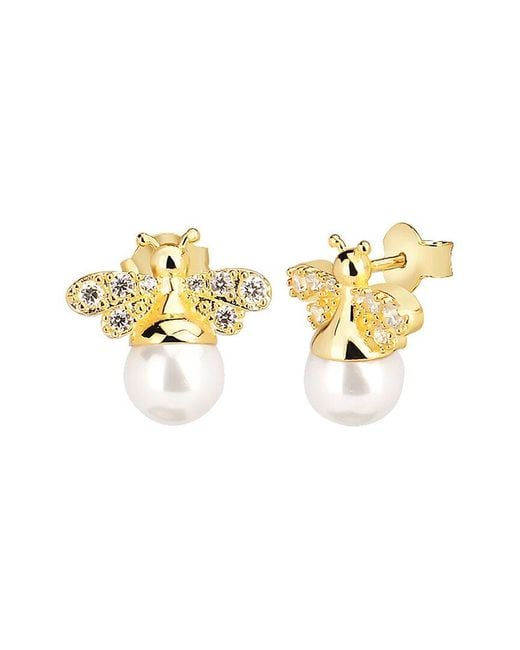 Gabi Rielle Metallic 14k Over Silver Earrings