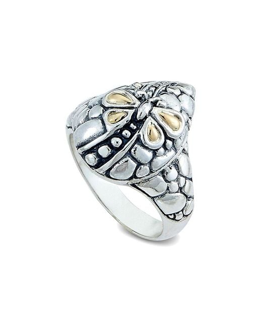 Samuel B. White 18k Over Silver Pebble Ring