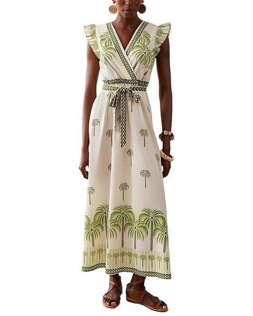 CAMILA BLANCO Metallic Midi Dress