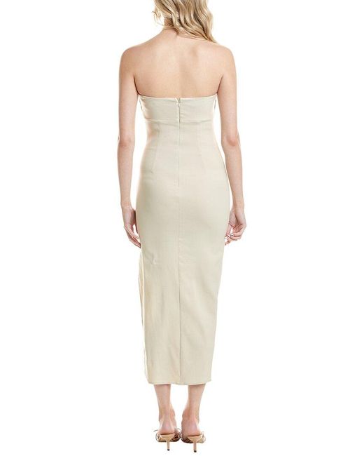 Astr Natural Iota Midi Dress