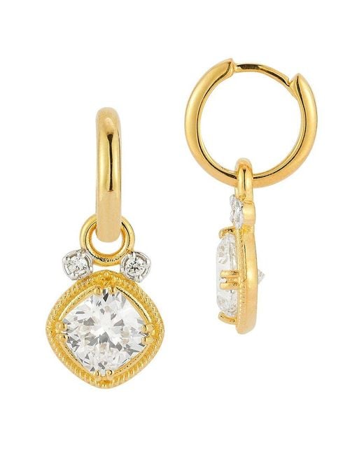 Reiss Metallic 14K 5.12 Ct. Tw. Lab-Grown Diamond Hoop Earrings
