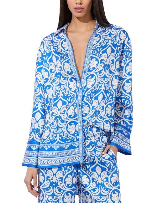 Alice + Olivia Blue Alice + Olivia Kiva Shirt