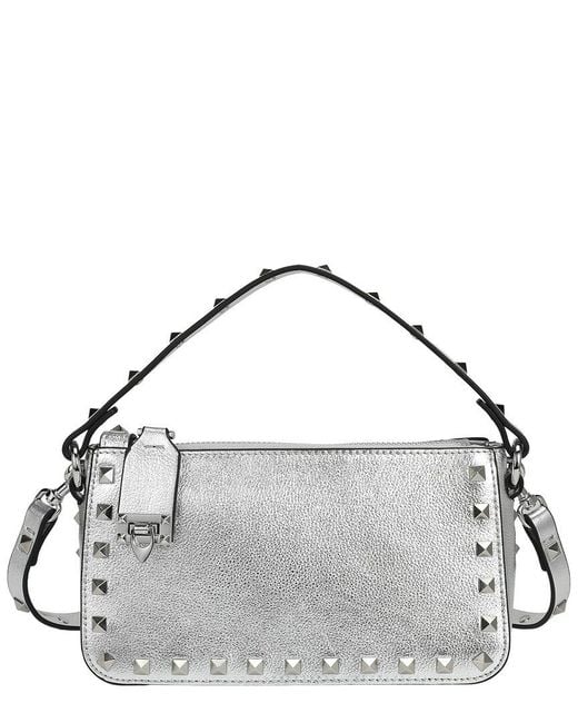 Tiffany & Fred Paris Metallic Studded Convertible Shoulder Bag