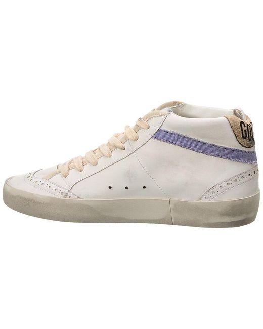 Golden Goose Deluxe Brand White Mid Star Leather Sneaker