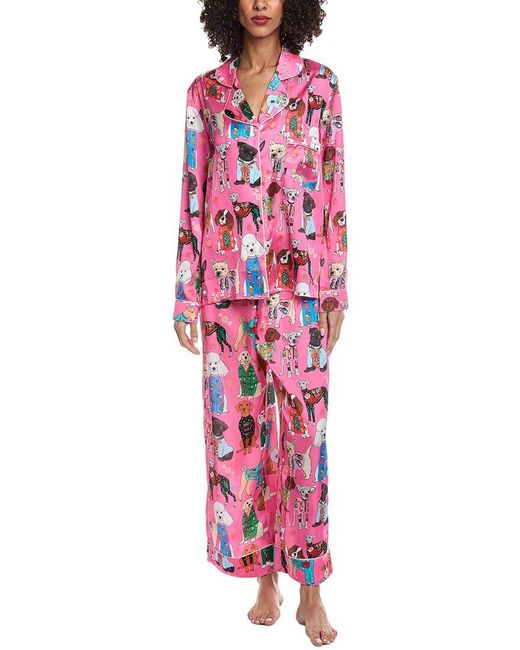 Karen Mabon Red 2Pc Pajama Set