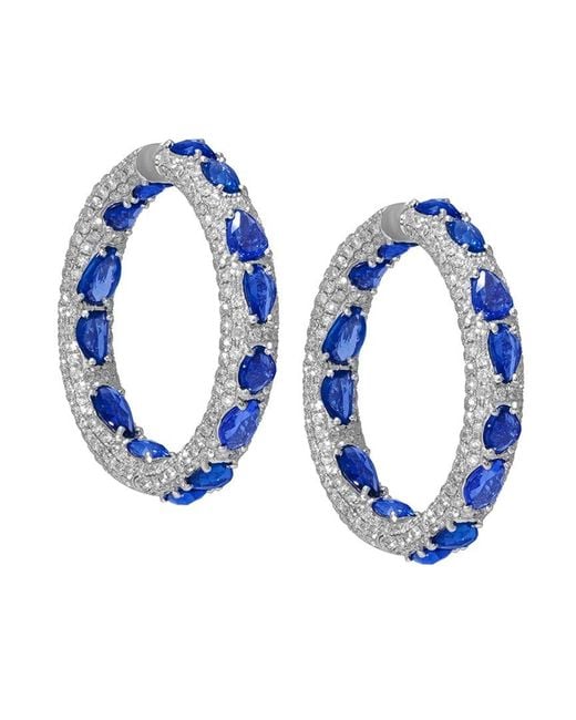 Diana M Blue Fine Jewelry 18k 32.00 Ct. Tw. Diamond Earrings