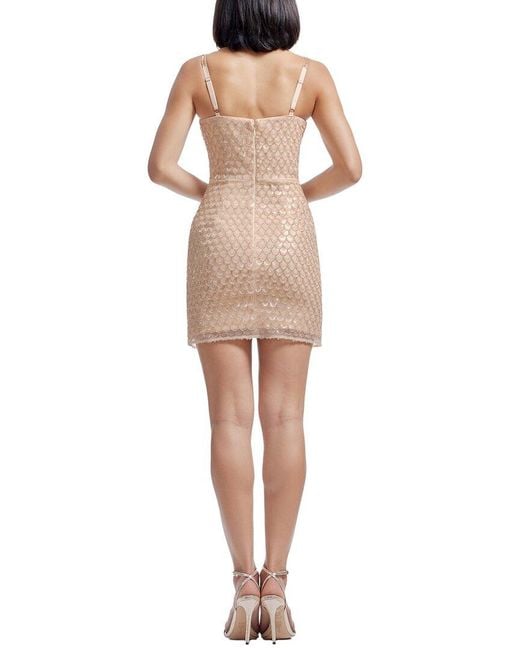 Dress the Population Natural Anya Mini Dress
