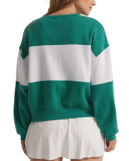 Z Supply Green Racquet Sweatshirt