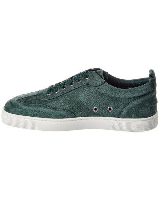 Christian Louboutin Green Retero Leather Sneaker for men