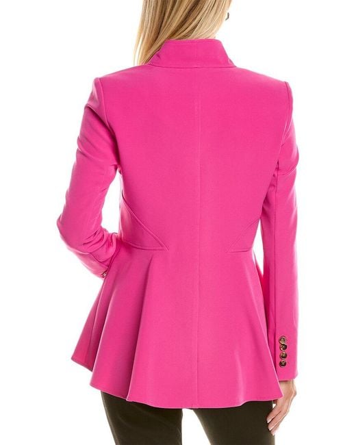 Pink outlet peplum blazer