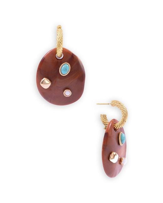 Saachi White Earrings