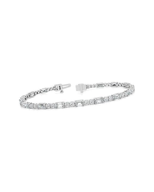 Lab Grown Diamonds White 14K.00 Ct. Tw. Lab-Grown Diamond Tennis Bracelet