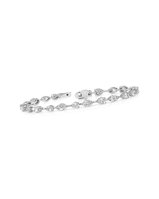 Lab Grown Diamonds White 14K 5.35 Ct. Tw. Lab-Grown Diamond Tennis Bracelet