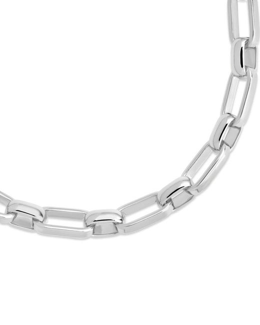 Sterling Forever Metallic Rhodium Plated Isla Chain Bracelet