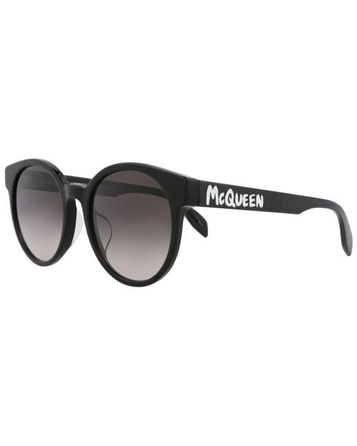 McQueen Brown Am0349Sa 55Mm Sunglasses