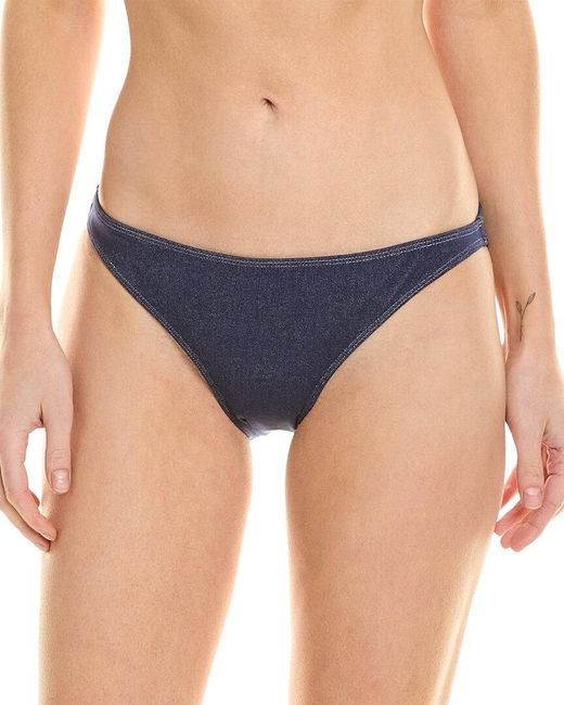 Onia Blue Low-rise Bikini Bottom