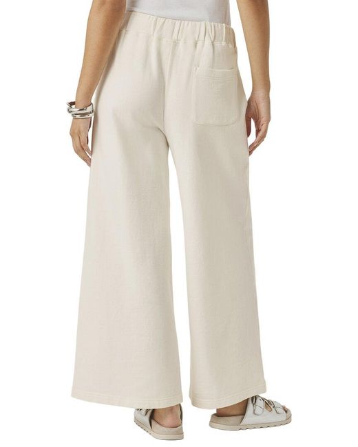 Splendid White Greta Terry Crop Pant